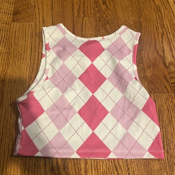 Princess Polly Woman’s Pink Plaid Tank Size US 2 - Picture 3 of 4
